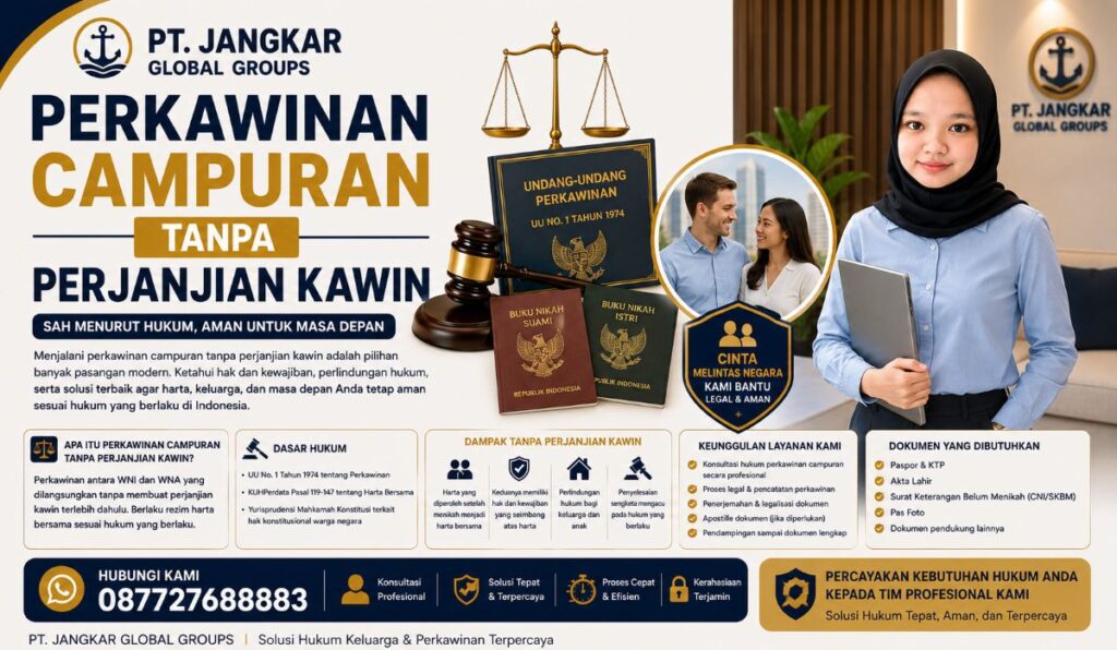 Perkawinan Campuran Tanpa Perjanjian Kawin