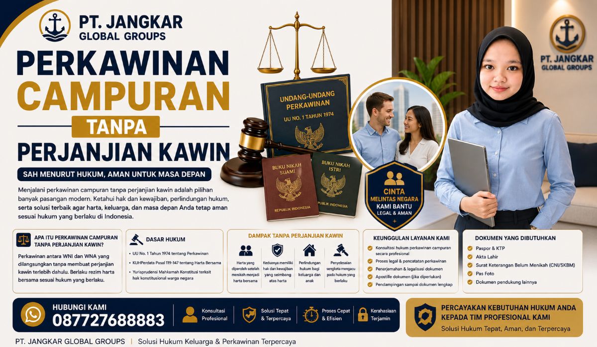 Perkawinan Campuran Tanpa Perjanjian Kawin