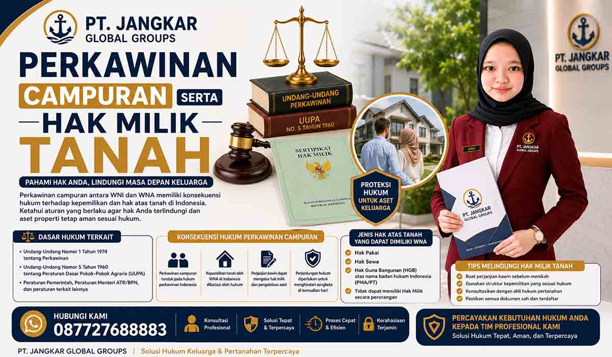Perkawinan Campuran serta Hak Milik Tanah
