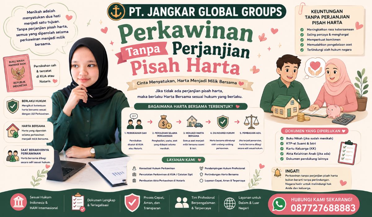 Perkawinan Tanpa Perjanjian Pisah Harta