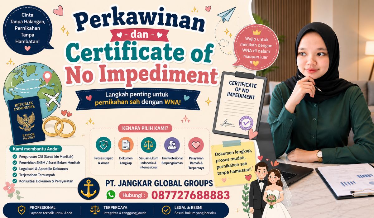 Perkawinan dan Certificate of No Impediment