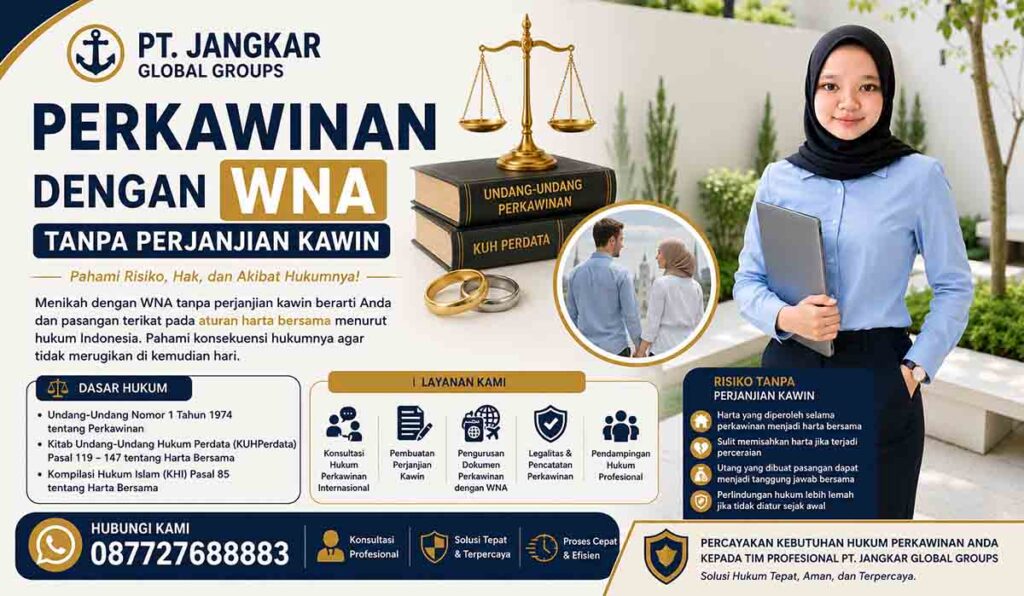 Perkawinan dengan WNA Tanpa Perjanjian Kawin