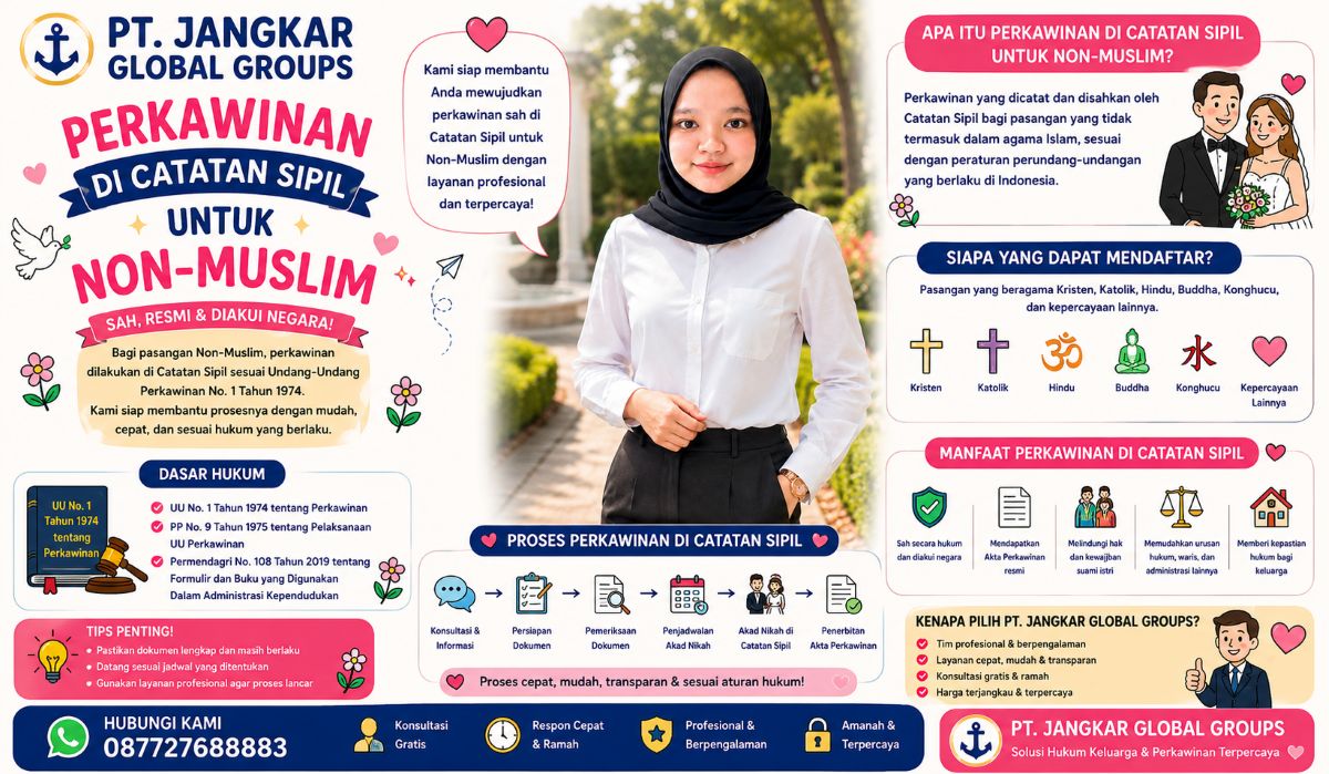 Perkawinan di Catatan Sipil untuk Non-Muslim