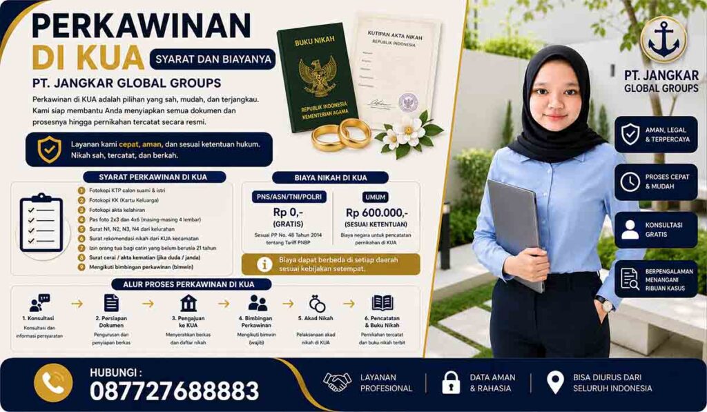 Perkawinan di KUA Syarat dan Biayanya