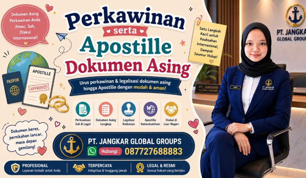 Perkawinan serta Apostille Dokumen Asing