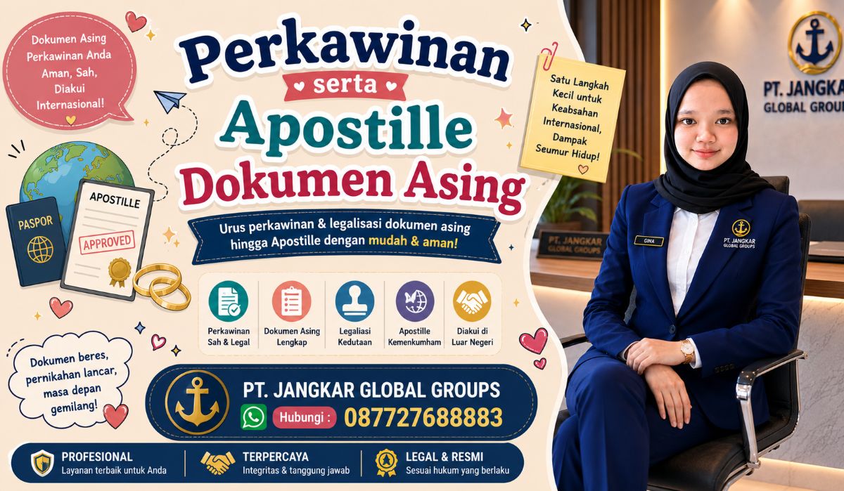 Perkawinan serta Apostille Dokumen Asing