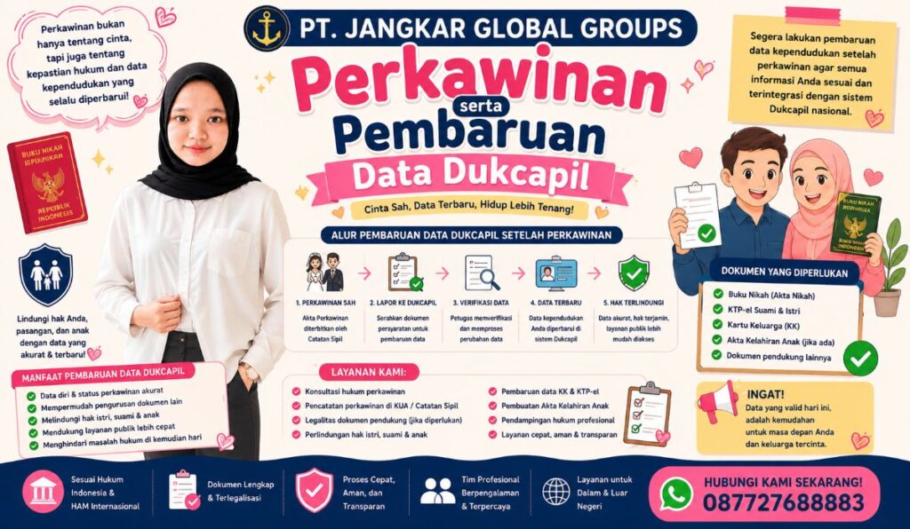 Perkawinan serta Pembaruan Data Dukcapil