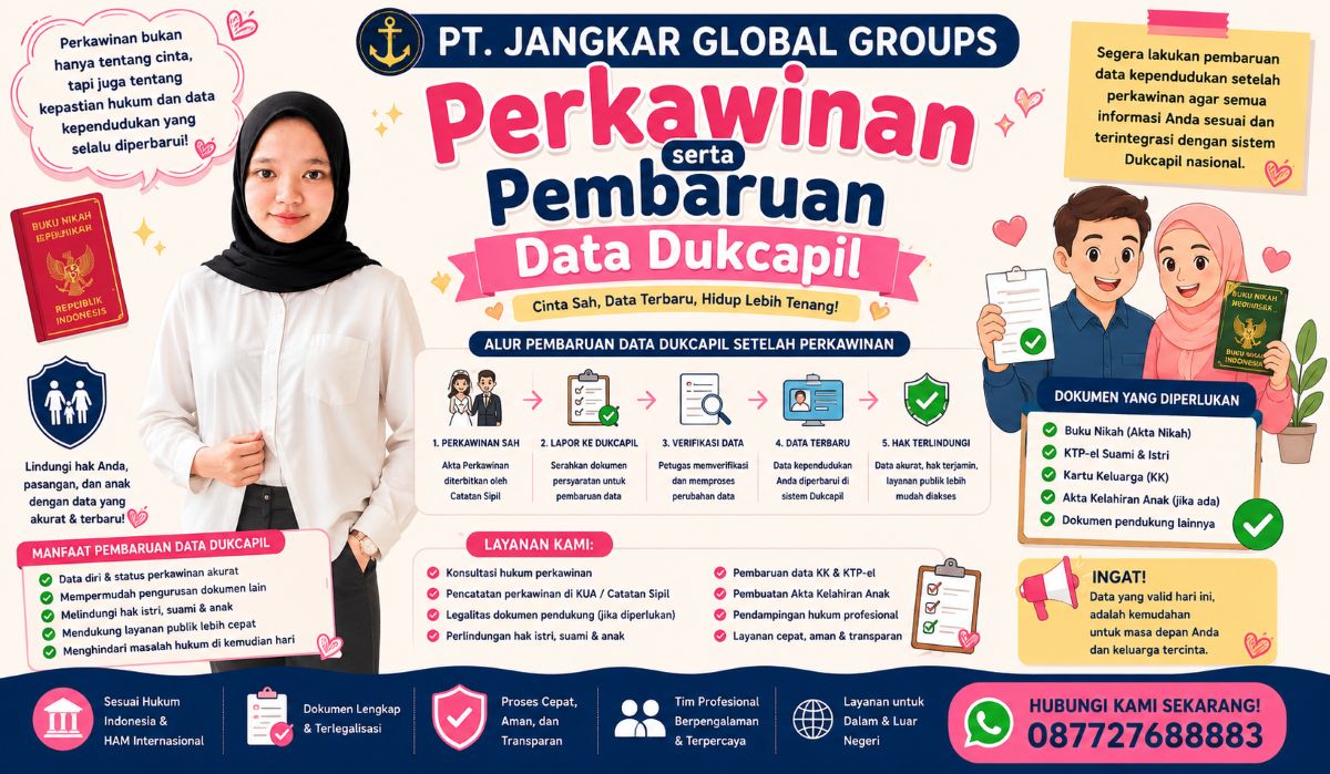 Perkawinan serta Pembaruan Data Dukcapil