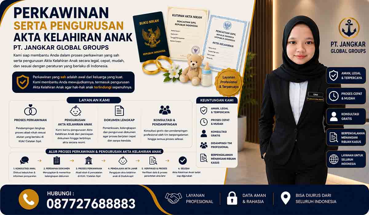 Perkawinan serta Pengurusan Akta Kelahiran Anak