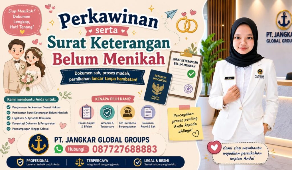 Perkawinan serta Surat Keterangan Belum Menikah