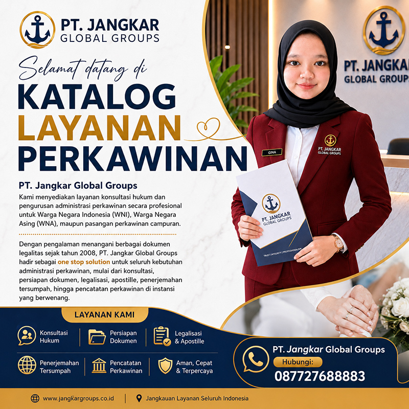 Selamat datang di Katalog Layanan Perkawinan PT. Jangkar Global Groups