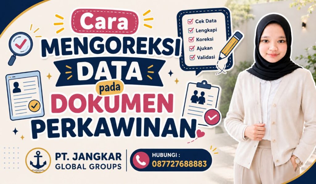 Cara Mengoreksi Data pada Dokumen Perkawinan