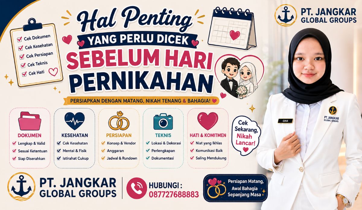 Hal Penting yang Perlu Dicek Sebelum Hari Pernikahan
