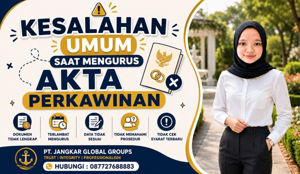 Kesalahan Umum Saat Mengurus Akta Perkawinan