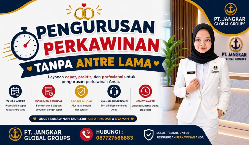 Pengurusan Perkawinan Tanpa Antre Lama