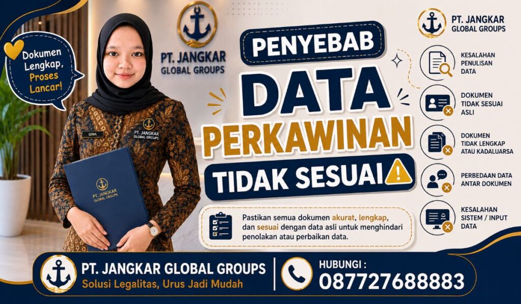 Penyebab Data Perkawinan Tidak Sesuai