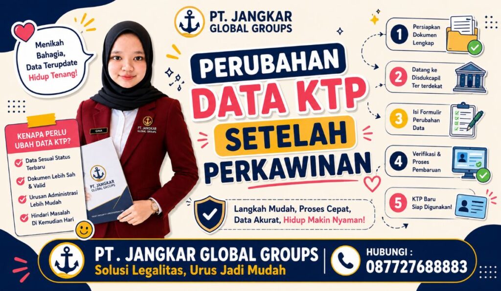 Perubahan Data KTP Setelah Perkawinan