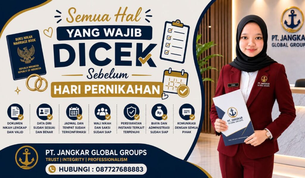 Semua Hal yang Wajib Dicek Sebelum Hari Pernikahan