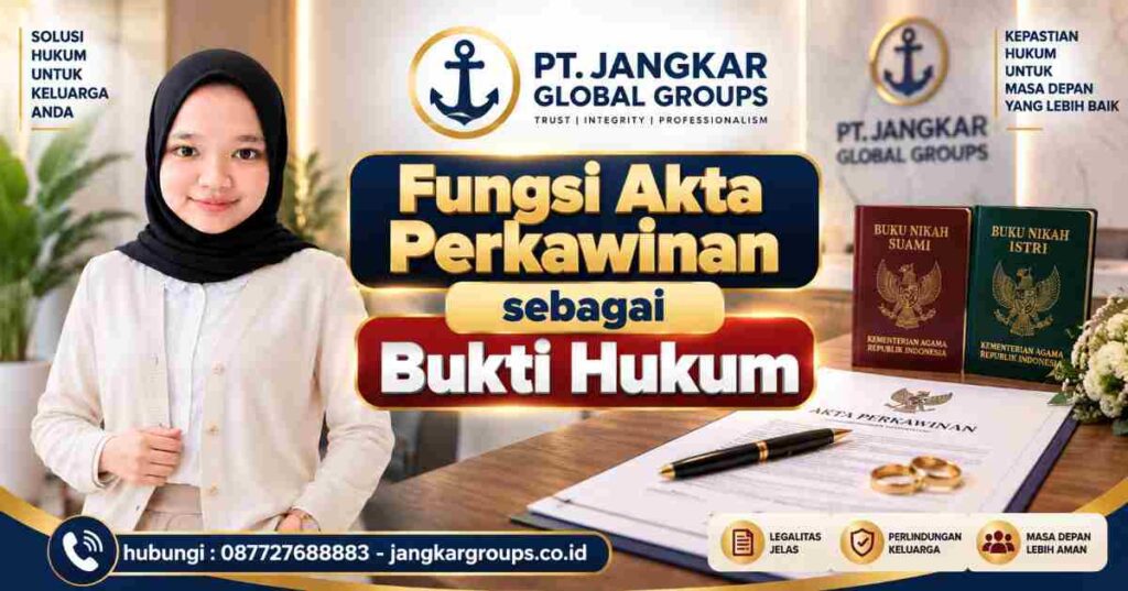 Fungsi Akta Perkawinan sebagai Bukti Hukum