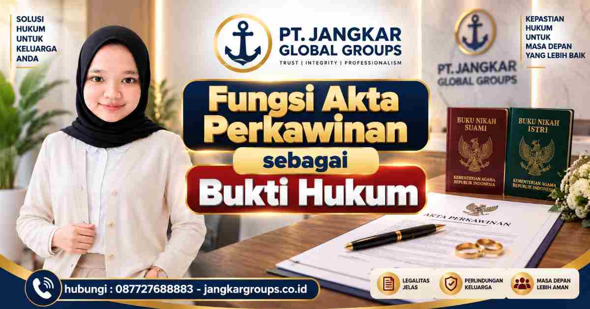 Fungsi Akta Perkawinan sebagai Bukti Hukum