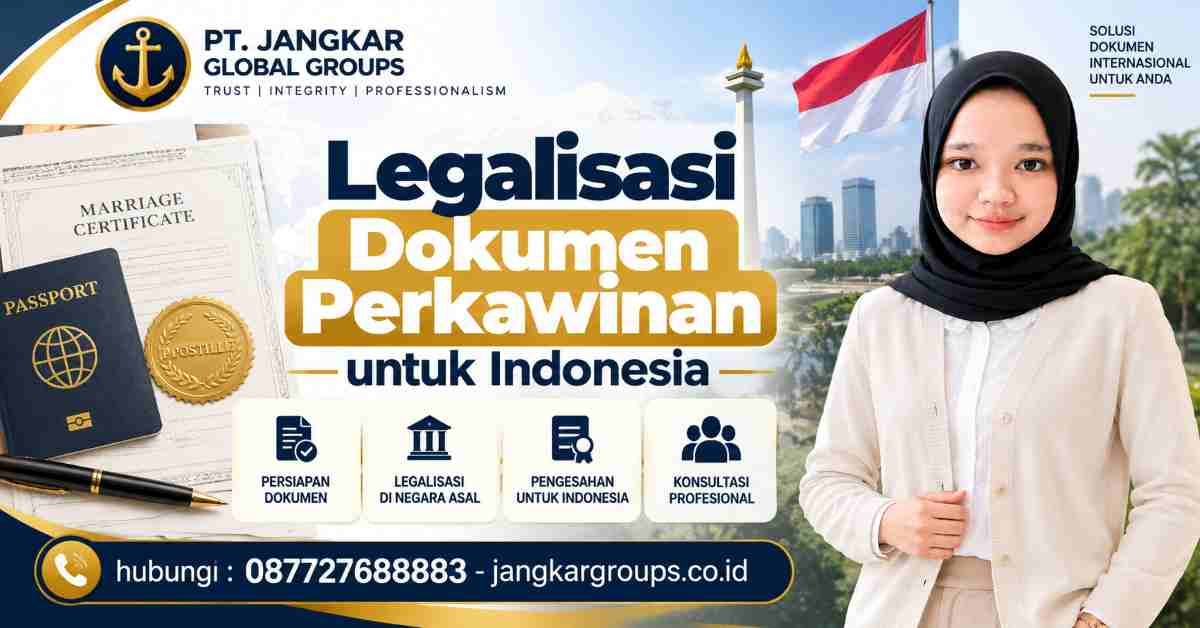 Legalisasi Dokumen Perkawinan untuk Indonesia