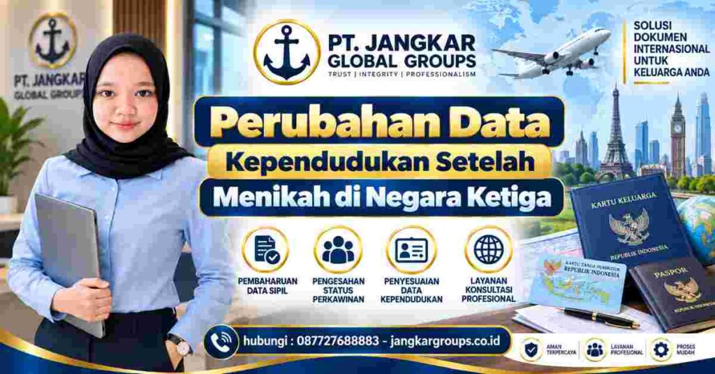 Perubahan Data Kependudukan Setelah Menikah di Negara Ketiga